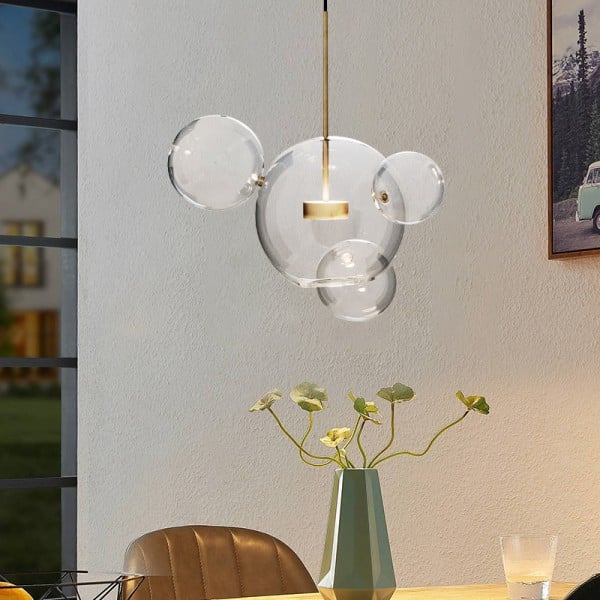 Suspension sphérique OrbisGlow — LED chaleureuse, design moderne, 10 W - Desfino