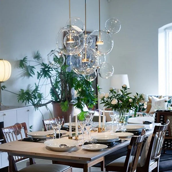 Suspension sphérique OrbisGlow — LED chaleureuse, design moderne, 10 W - Desfino