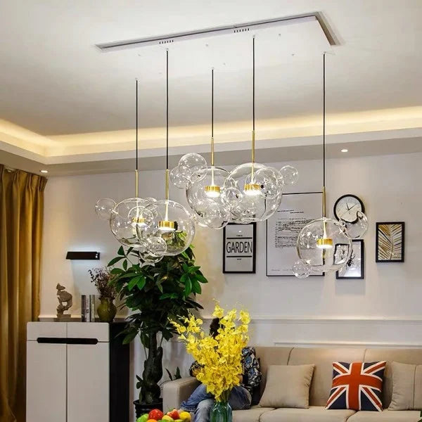 Suspension sphérique OrbisGlow — LED chaleureuse, design moderne, 10 W - Desfino