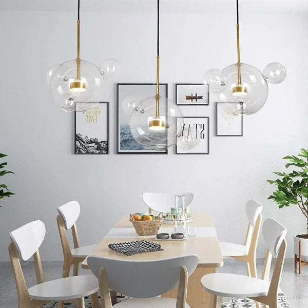 Suspension sphérique OrbisGlow — LED chaleureuse, design moderne, 10 W - Desfino
