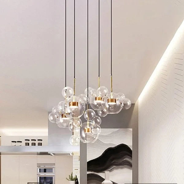 Suspension sphérique OrbisGlow — LED chaleureuse, design moderne, 10 W - Desfino