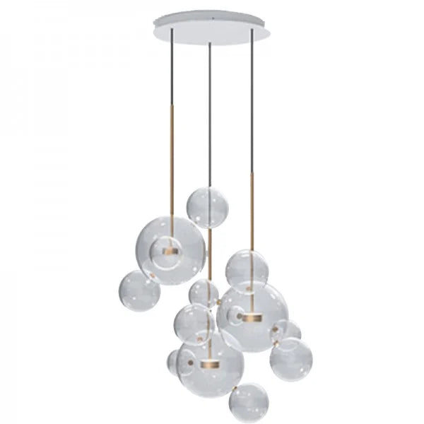 Suspension sphérique OrbisGlow — LED chaleureuse, design moderne, 10 W - Desfino