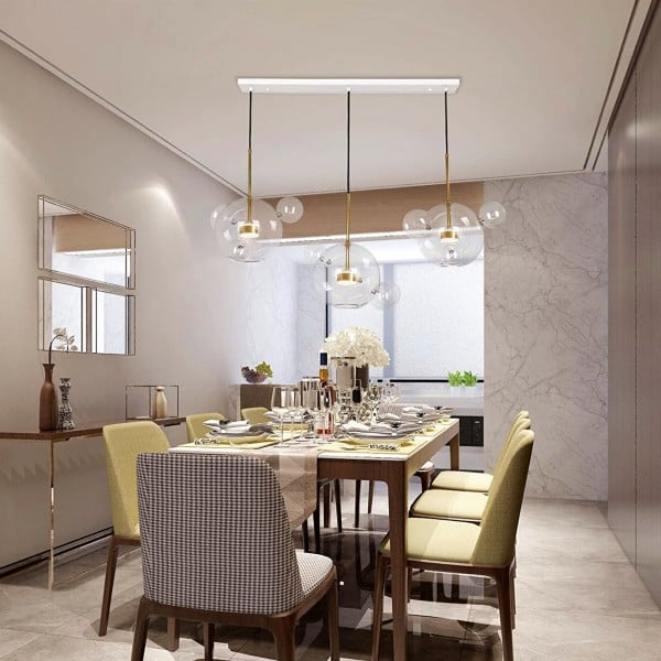 Suspension sphérique OrbisGlow — LED chaleureuse, design moderne, 10 W - Desfino