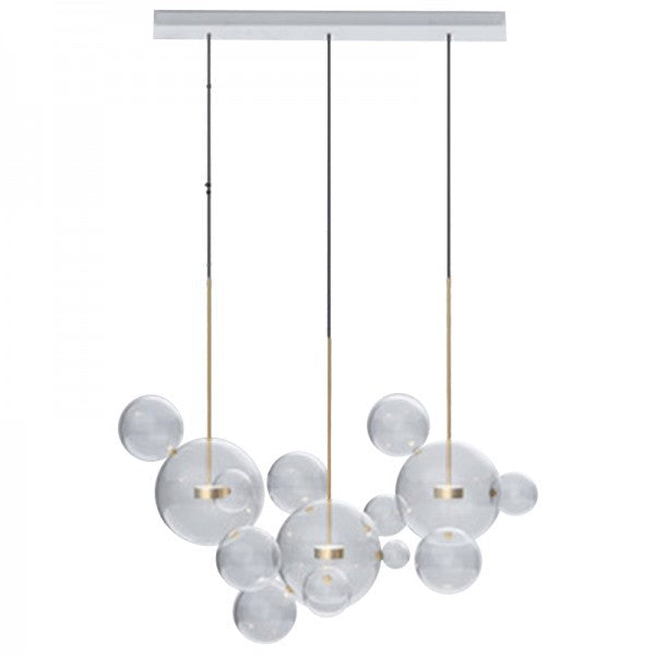 Suspension sphérique OrbisGlow — LED chaleureuse, design moderne, 10 W - Desfino