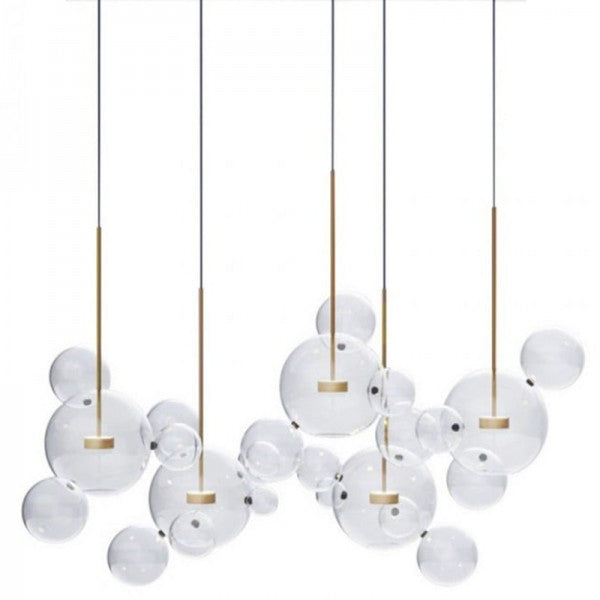 Suspension sphérique OrbisGlow — LED chaleureuse, design moderne, 10 W - Desfino