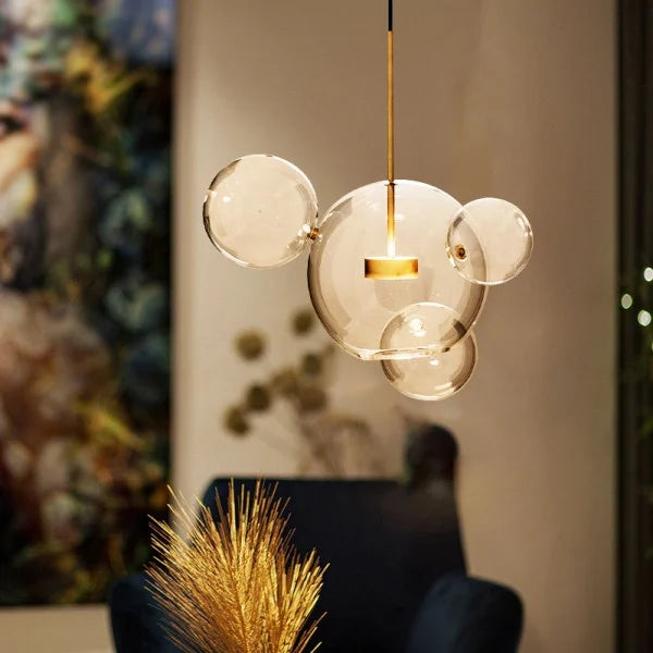 Suspension sphérique OrbisGlow — LED chaleureuse, design moderne, 10 W - Desfino