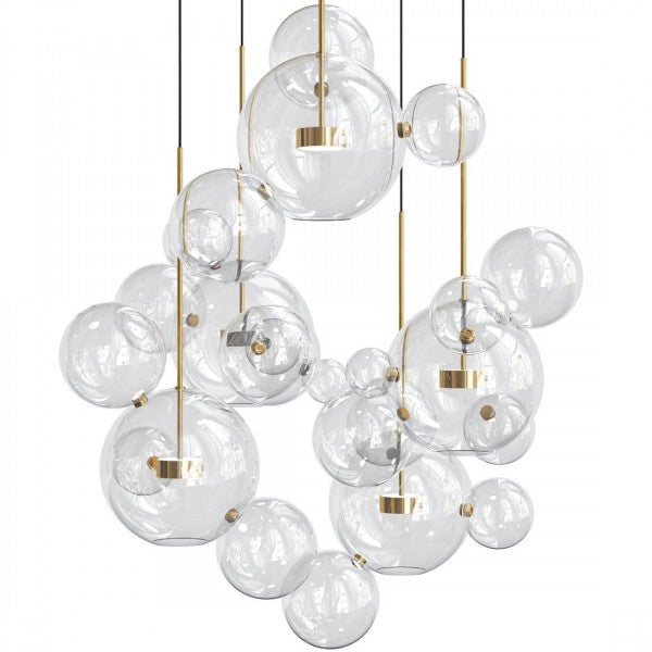 Suspension sphérique OrbisGlow — LED chaleureuse, design moderne, 10 W - Desfino