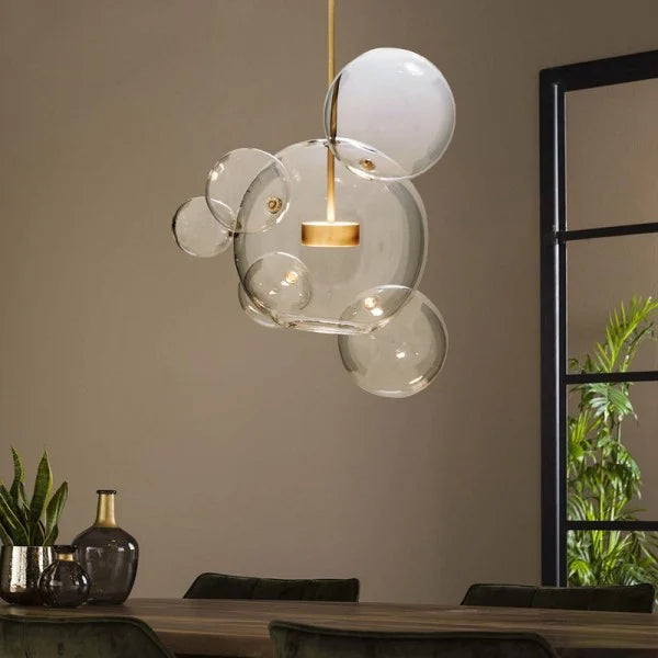 Suspension sphérique OrbisGlow — LED chaleureuse, design moderne, 10 W - Desfino