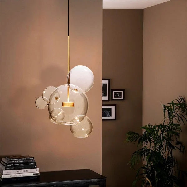 Suspension sphérique OrbisGlow — LED chaleureuse, design moderne, 10 W - Desfino