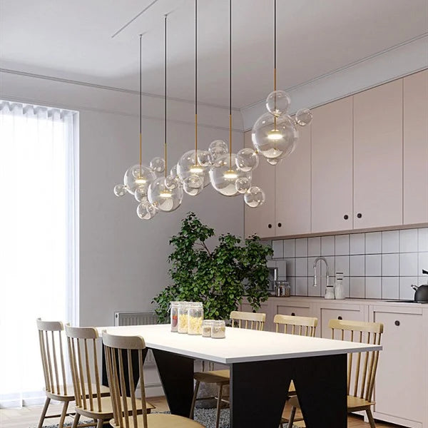 Suspension sphérique OrbisGlow — LED chaleureuse, design moderne, 10 W - Desfino