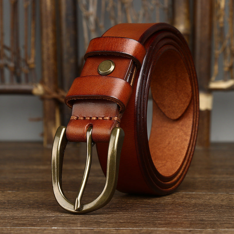 Ceinture classique en cuir pour homme Merrick — style décontracté et habillé - Desfino
