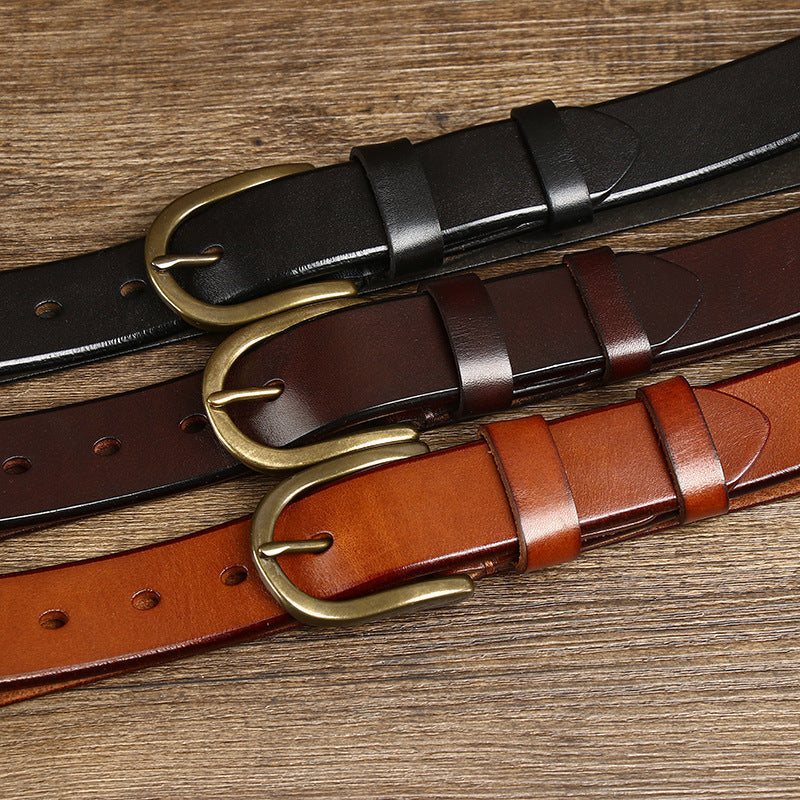 Ceinture classique en cuir pour homme Merrick — style décontracté et habillé - Desfino