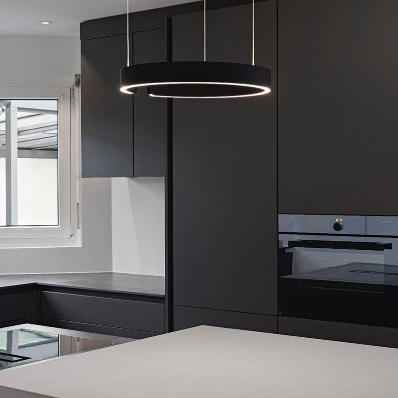 Candeeiro Suspenso LED Redondo LumaCircle — Design Moderno Ajustável - Desfino