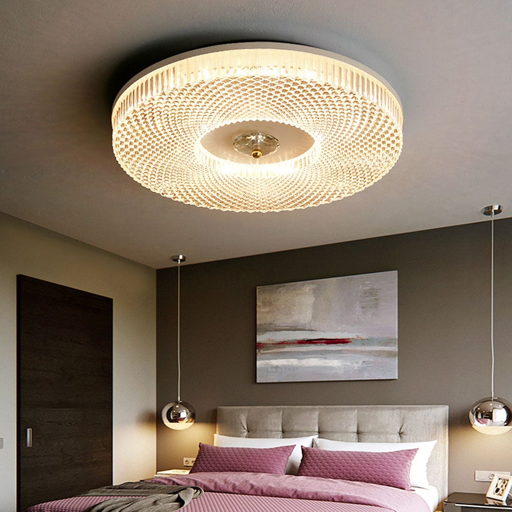Lampada da soffitto LED slim Luminia — Finitura in metallo e acrilico - Desfino