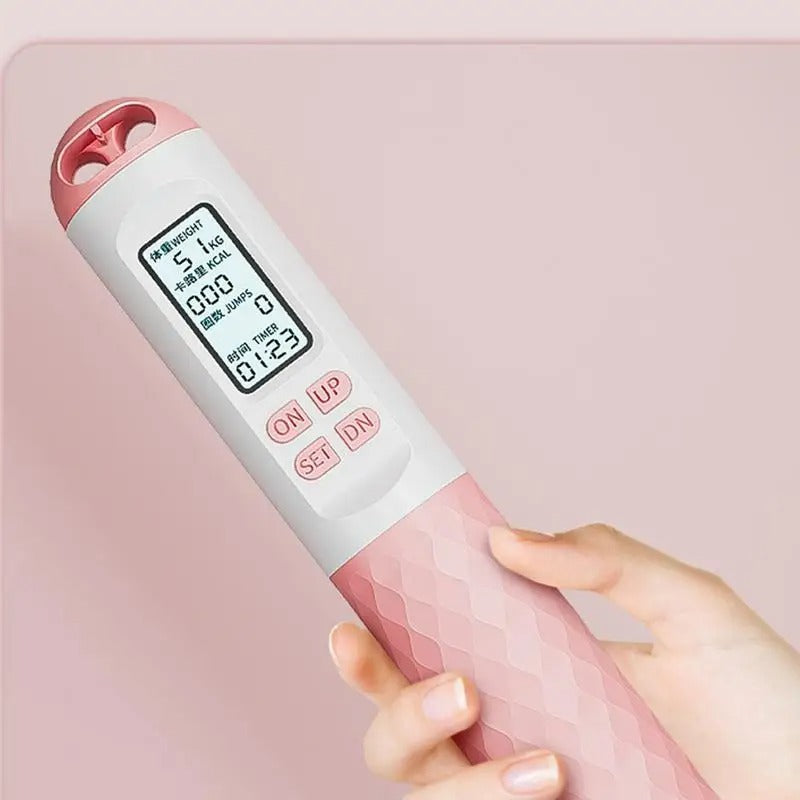AeroFlex vægtet trådløst sjippetov — Digital tæller, kompakt design uden sammenfiltring