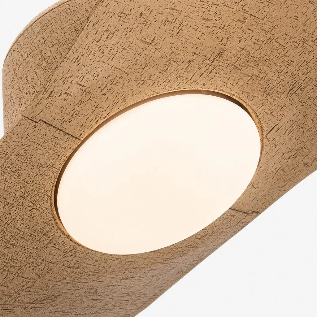 Deckenventilator mit hutähnlicher Leuchte und zwei Flügeln, integrierter LED-Diffusor