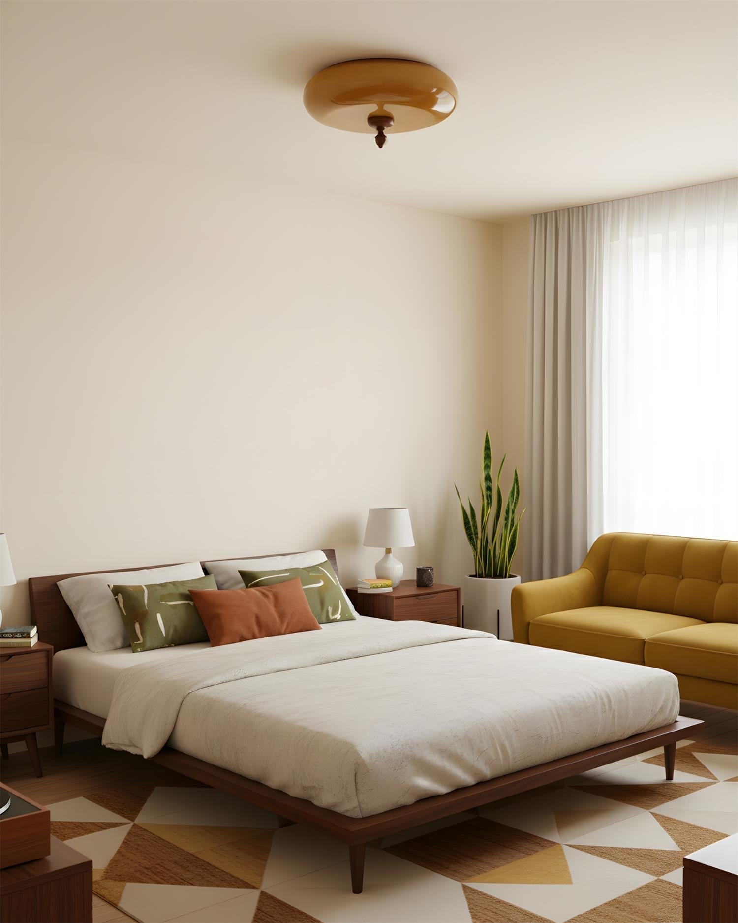 Deckenleuchte Honeydrift von Esilora – minimalistische Silhouette, edle Oberfläche