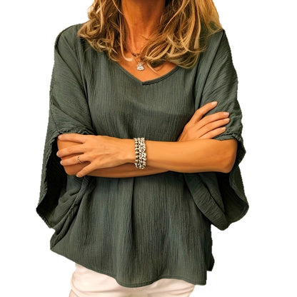 Blouse fluide à manches larges