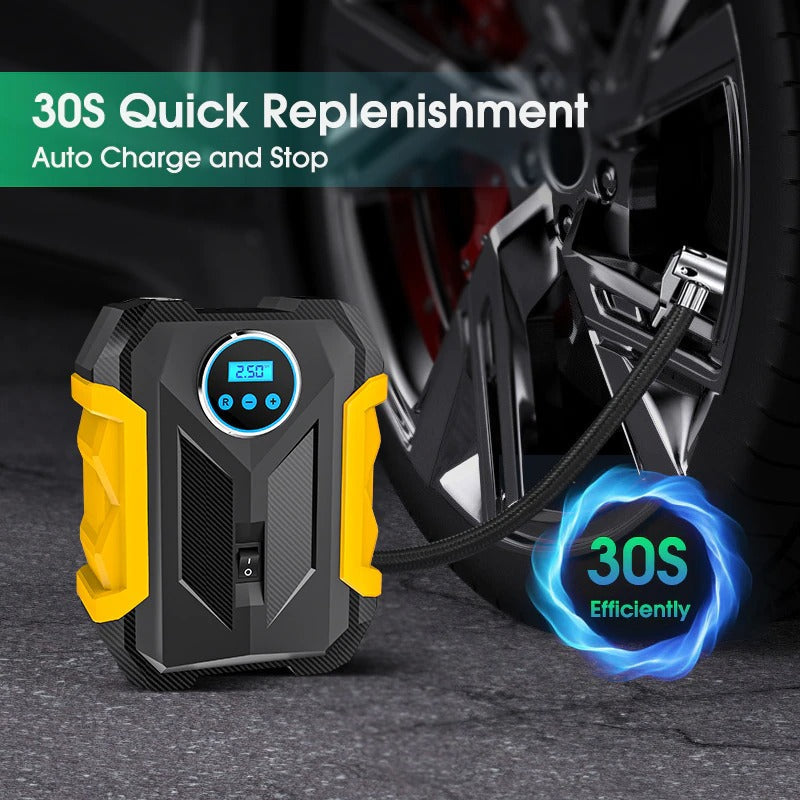 PulseGo-kannettava rengaspumppu — kompakti auto- ja polkupyörän kompressori - Desfino