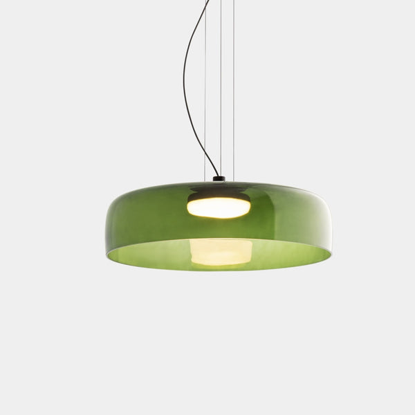 FjordLumen pendellampe i glas — varmt LED-lys, norsk håndværksdesign - Desfino