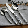Bellemont Roman Flatware Set — Heavyweight, Classical Pillar Design - Desfino