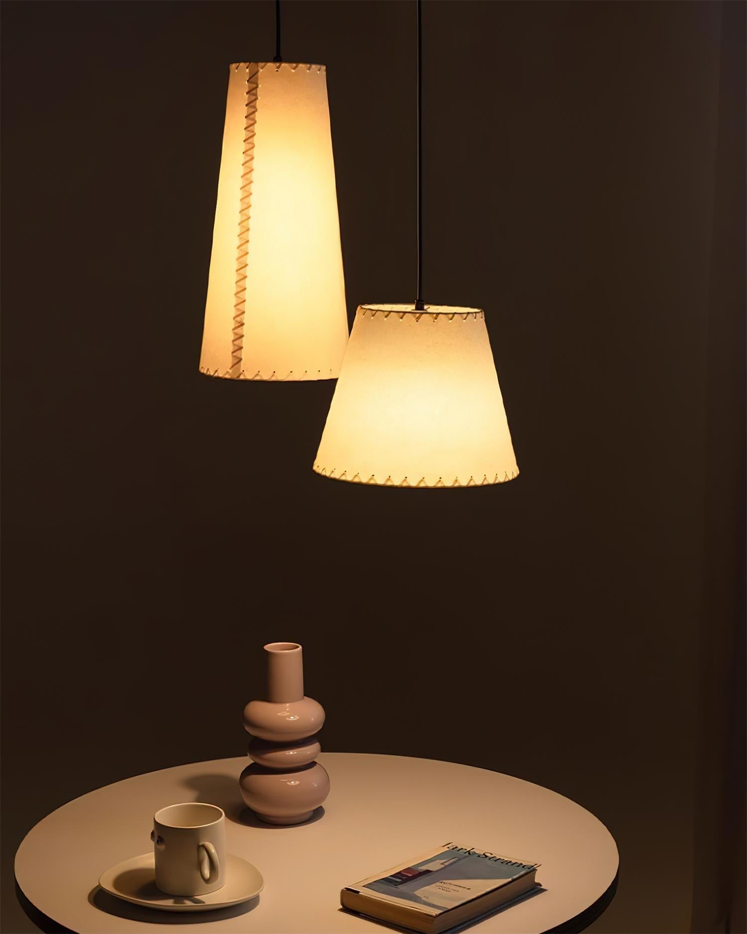 Hemline Pendant Lamp — Stitched Edge Shade