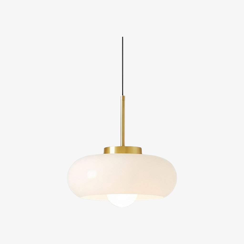 Havelo N51 Round Glass Pendant Light — Balanced Bauhaus Shade