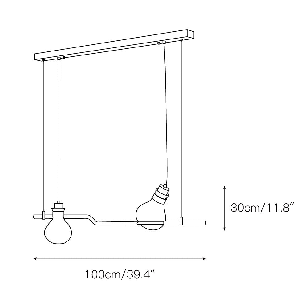 Pendelleuchte aus natürlichem Hanfseil und Glas