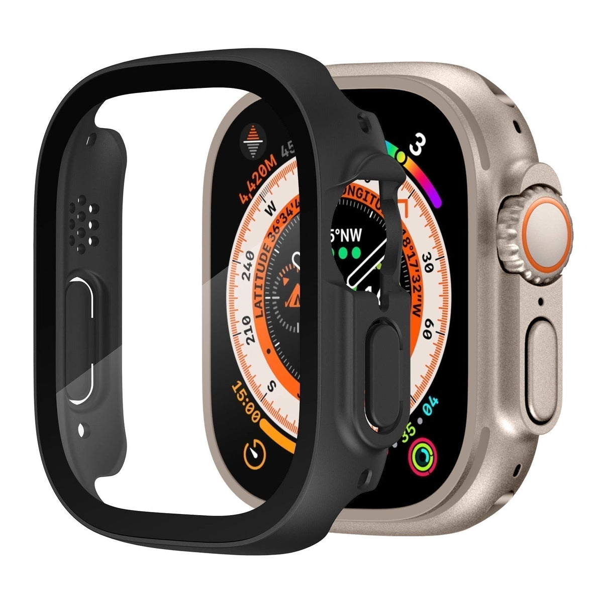 AstraGuard Apple Watch Ultra-fodral — tunt skärmskydd - Desfino