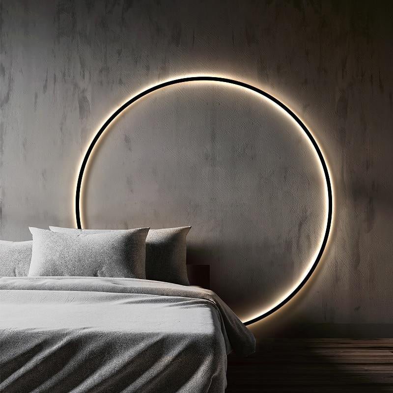 LumaNova rund LED-vägglampa — solinspirerad accentbelysning - Desfino