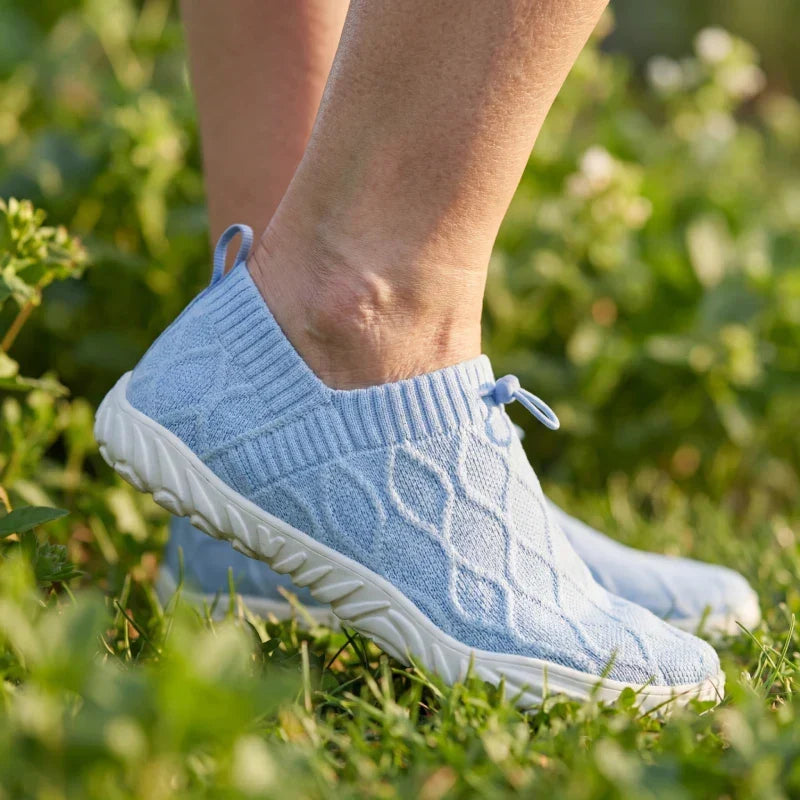 Strick-Slipper – Breite Zehenbox, Barfuß-inspirierter Komfort