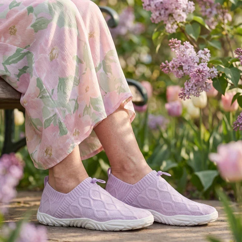 Strick-Slipper – Breite Zehenbox, Barfuß-inspirierter Komfort