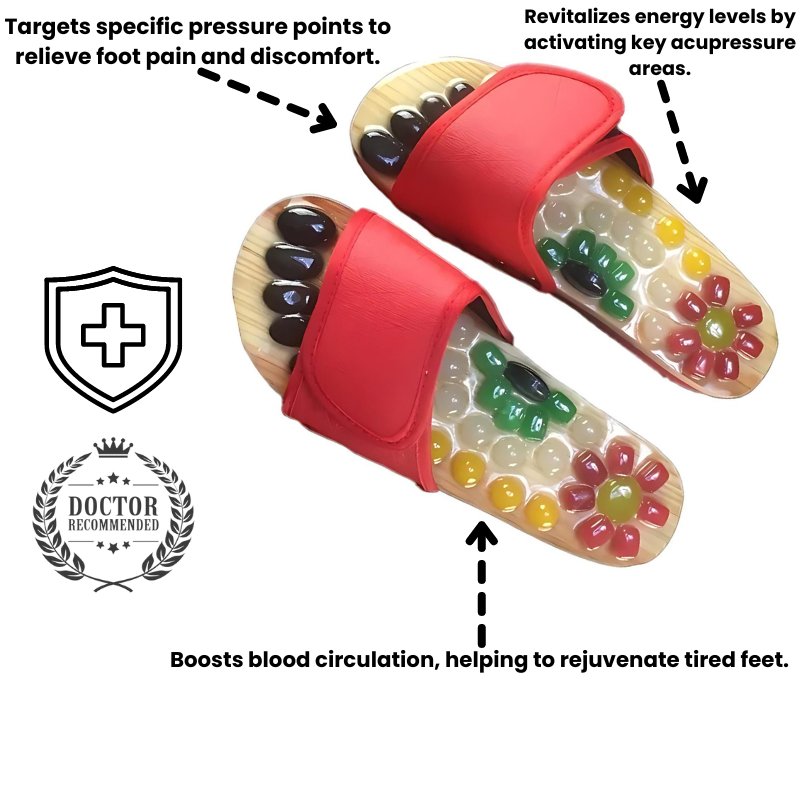 NimbusFlex Accu-Pressure Massage Slides — EU 35–47, Pressure Comfort - Desfino