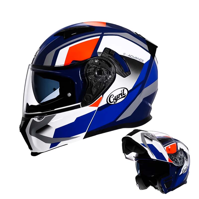 Casque de moto modulable — DOT & ECE, double visière, doublure lavable - Desfino