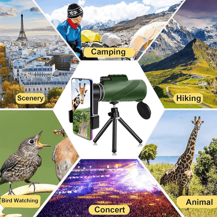 Kompaktowy monokular Arden — 600x HD, ultra zbliżenie, poniżej 200 g - Desfino