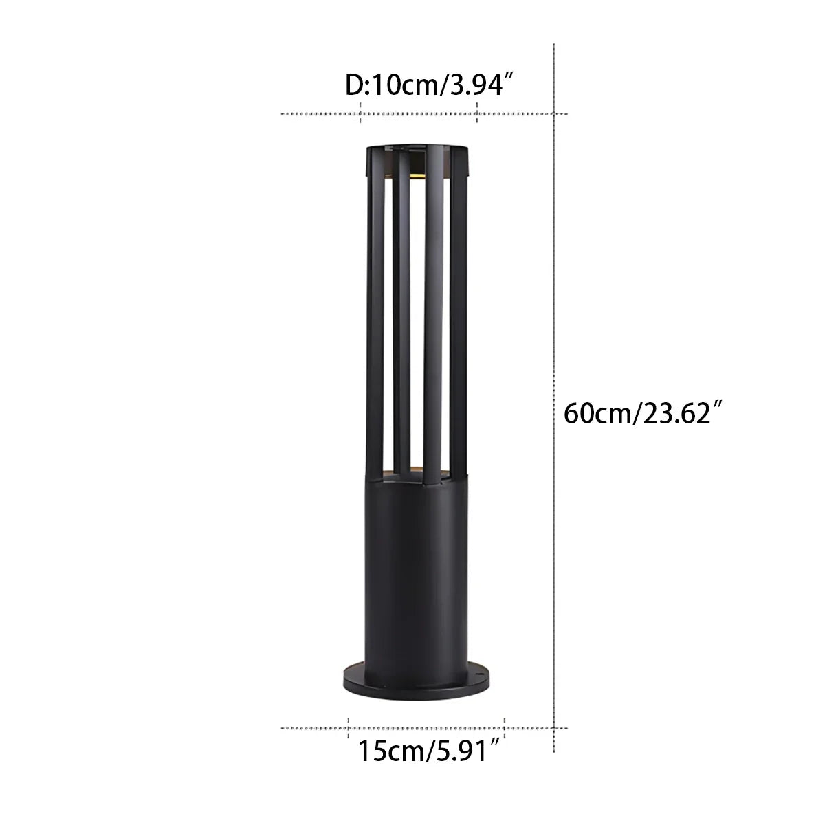 Cylindrical Lawn Outdoor Floor Lamp | Desfino
