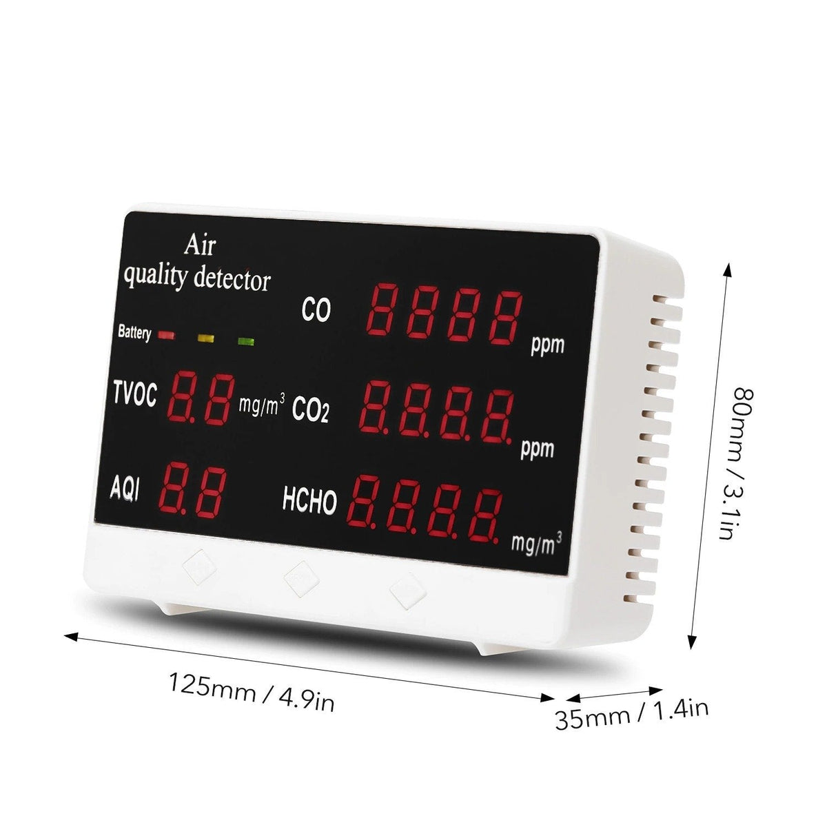 Monitor de dióxido de carbono Aerolume — Detector de calidad del aire interior - Desfino