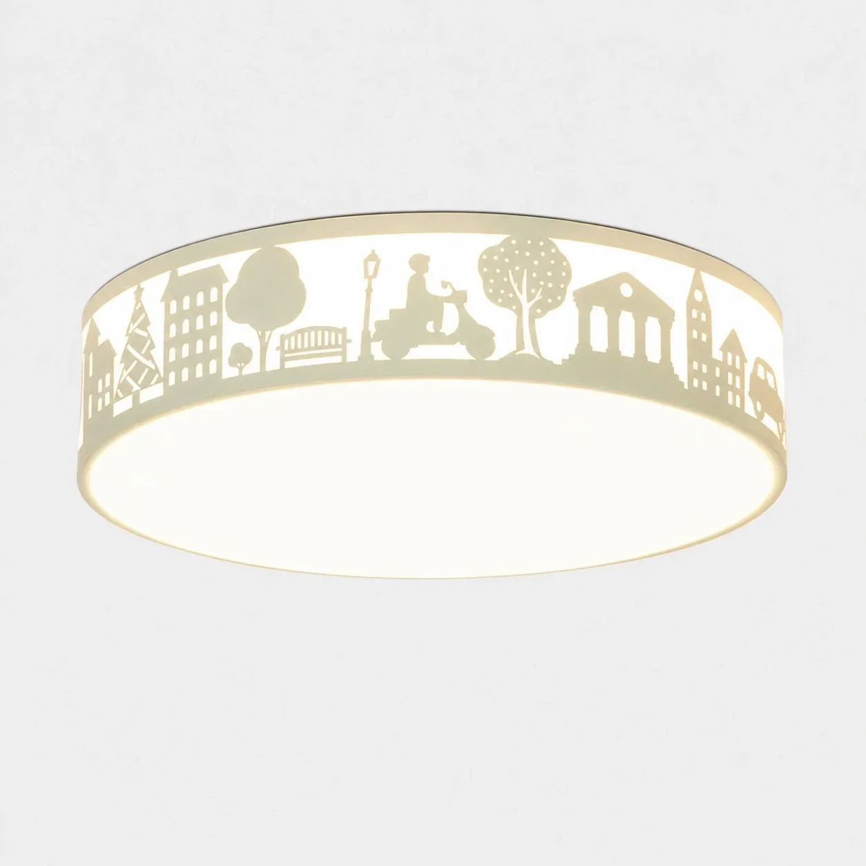 Deckenleuchte mit hohler Silhouette und LED-Vollspektrumlicht – flächenbündiges Design