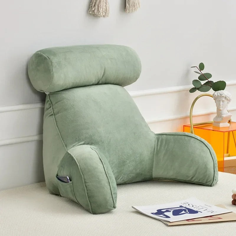 Ergonomisk ryggstödskudde - justerbart nackstöd, armstöd och nackstöd - Desfino