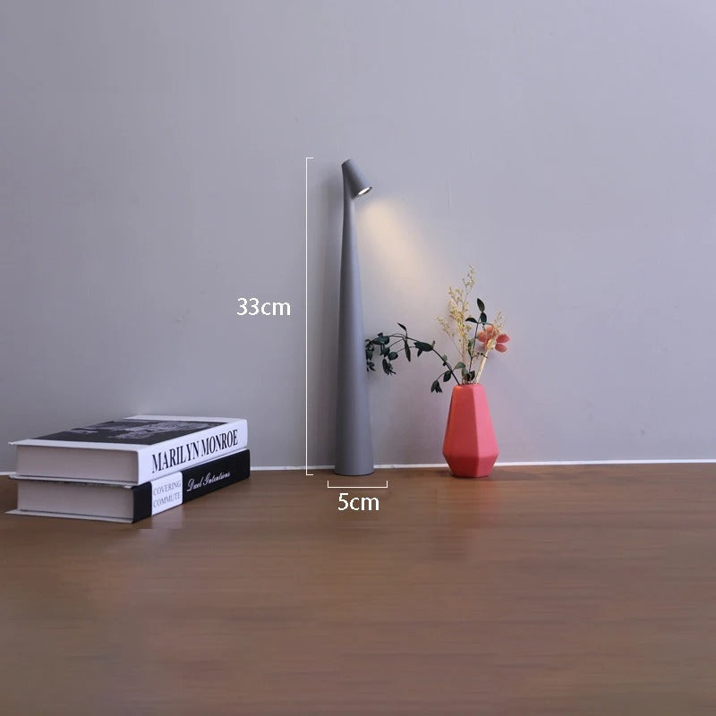 Lampada da tavolo LED ricaricabile Nordic — Luce d'accento senza fili - Desfino