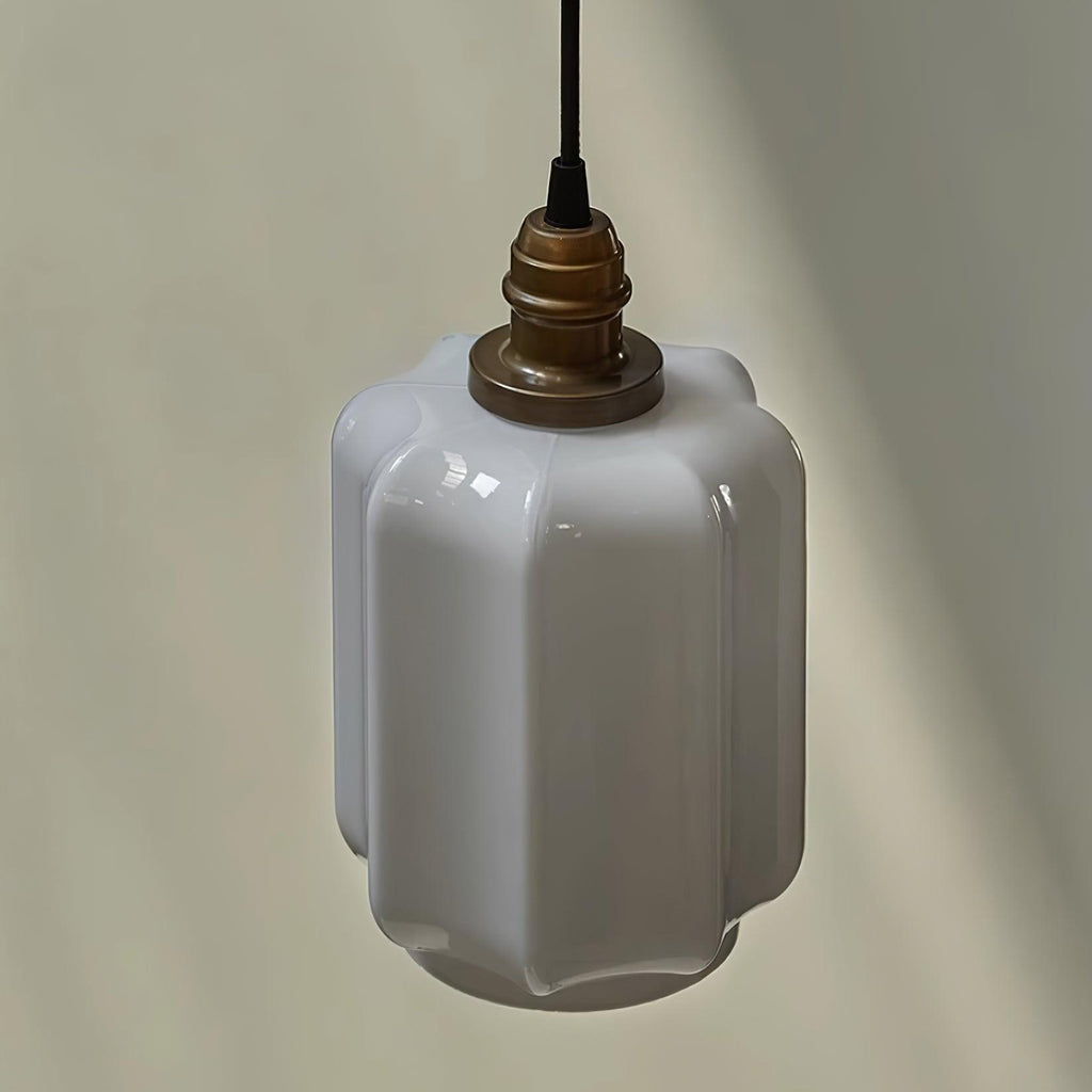 Henry Pendant Lamp — White Glass Shade