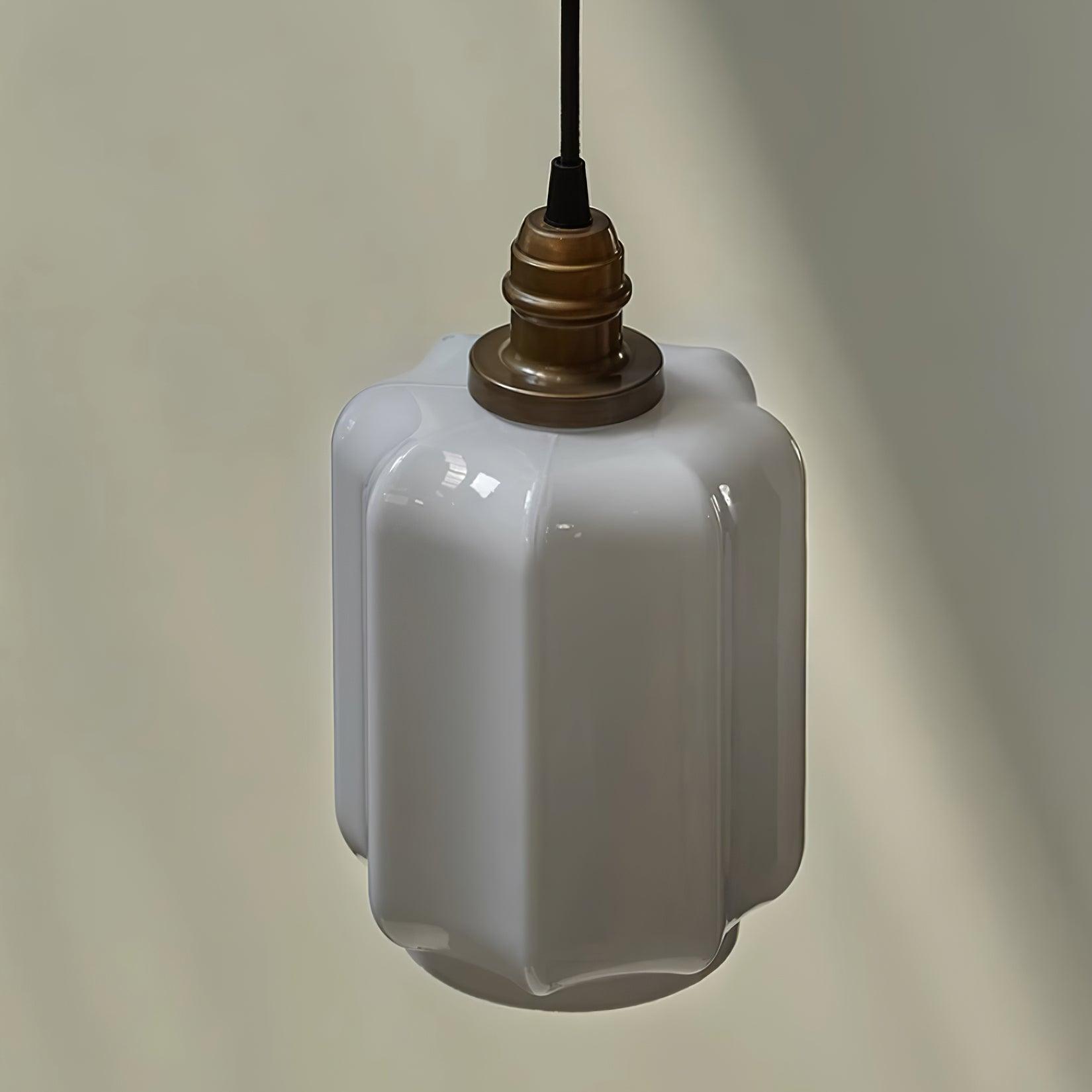 Henry Pendant Lamp — White Glass Shade
