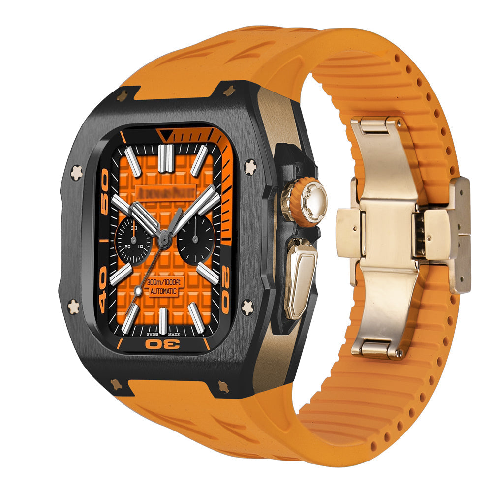 AeroNova AW Ultra Titanium Case & Fluororubber Band — Cut-to-Fit - Desfino