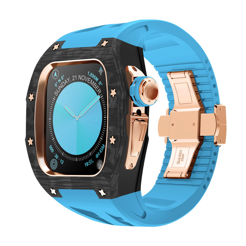 NovaCarb S10 Titanium Carbon Fiber Apple Watch Retrofit Kit - Desfino