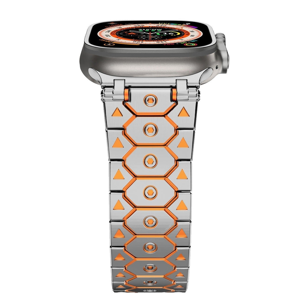 Sześciokątny tytanowy pasek ogniwowy Vantira do Apple Watch - Desfino