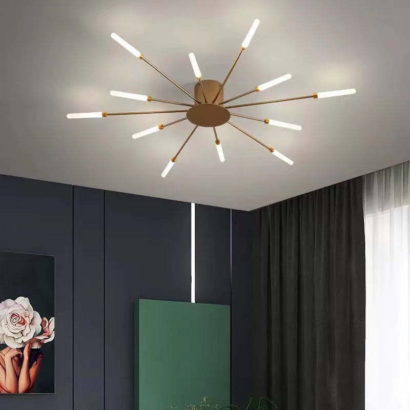 Nowoczesna lampa sufitowa LED Asterra — wbudowane oświetlenie, minimalistyczny styl - Desfino