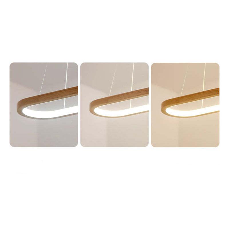 LumaWood LED-pendellampe — moderne metall og tre - Desfino
