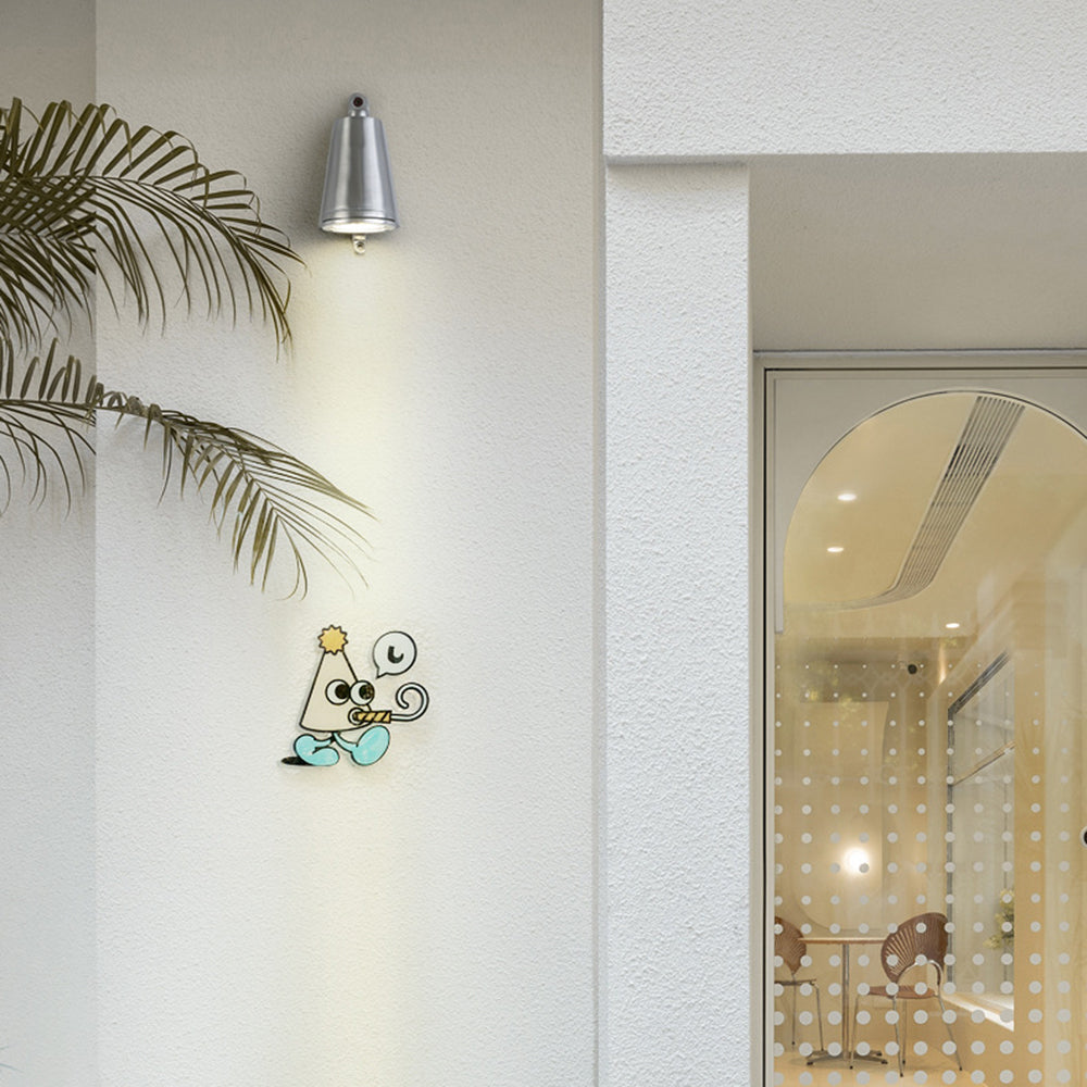 Industrial Metal Bell Wall Light – IP65 Waterproof, 3W Integrated LED, Black, 8.5x7.5x13 cm