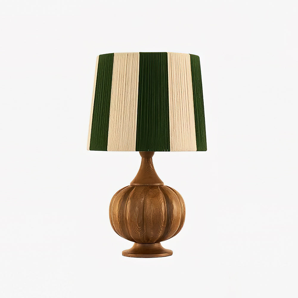 Harmonische, kräftig gestreifte Tischlampe