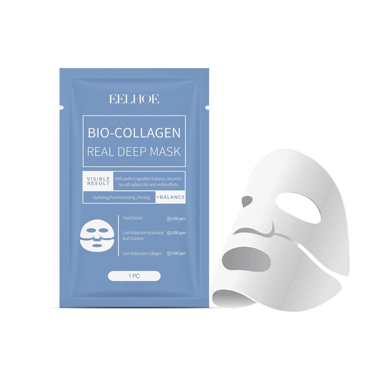 Maschera idratante in biocollagene Aurelia Glow — Trattamento rimpolpante notturno - Desfino